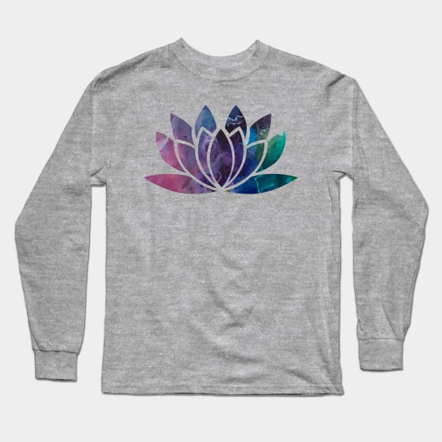 Lotus Water Long Sleeve T-Shirt by Sloth Station